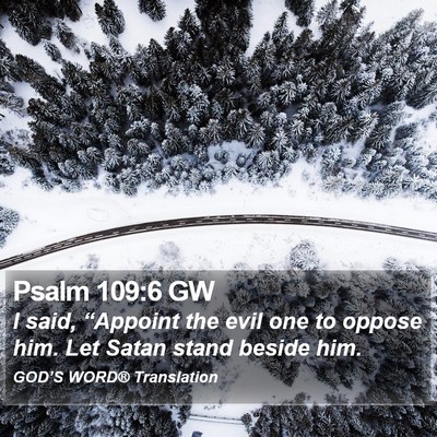 Psalm 109:6 GW Bible Verse Image