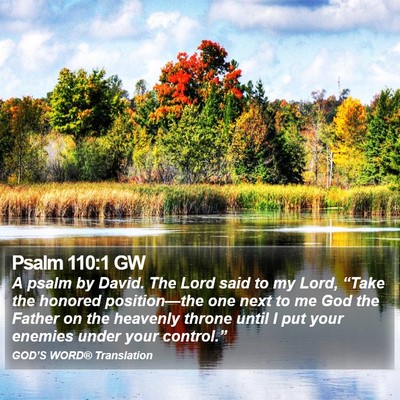 Psalm 110:1 GW Bible Verse Image