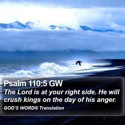 Psalm 110:5 GW Bible Verse Image