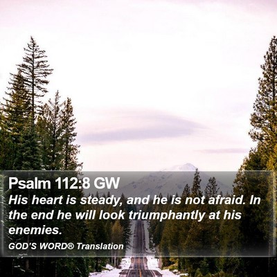 Psalm 112:8 GW Bible Verse Image