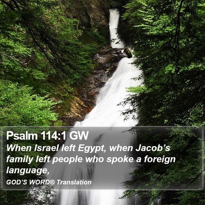 Psalm 114:1 GW Bible Verse Image
