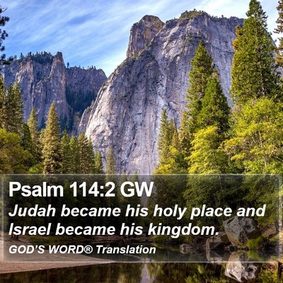Psalm 114:2 GW Bible Verse Image