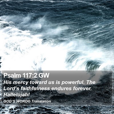 Psalm 117:2 GW Bible Verse Image