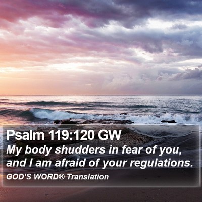 Psalm 119:120 GW Bible Verse Image