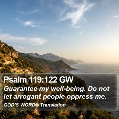 Psalm 119:122 GW Bible Verse Image