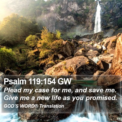 Psalm 119:154 GW Bible Verse Image