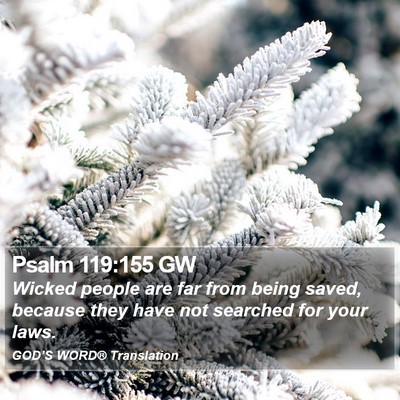 Psalm 119:155 GW Bible Verse Image