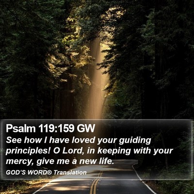 Psalm 119:159 GW Bible Verse Image