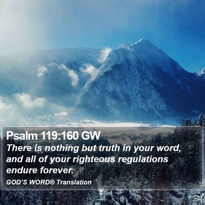 Psalm 119:160 GW Bible Verse Image