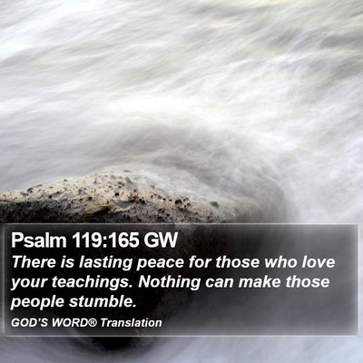 Psalm 119:165 GW Bible Verse Image