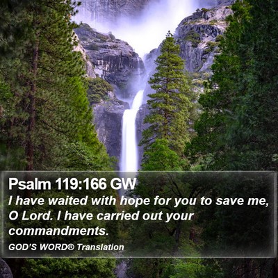 Psalm 119:166 GW Bible Verse Image