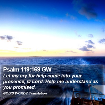 Psalm 119:169 GW Bible Verse Image