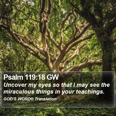 Psalm 119:18 GW Bible Verse Image