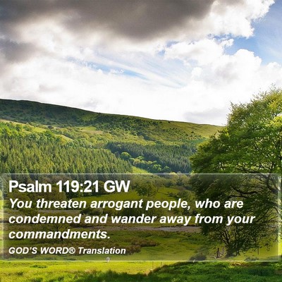 Psalm 119:21 GW Bible Verse Image