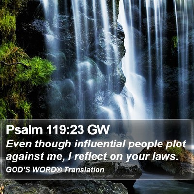 Psalm 119:23 GW Bible Verse Image