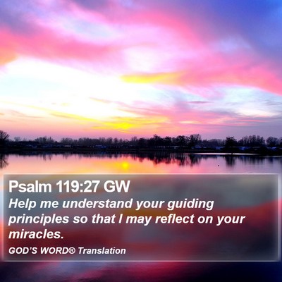 Psalm 119:27 GW Bible Verse Image