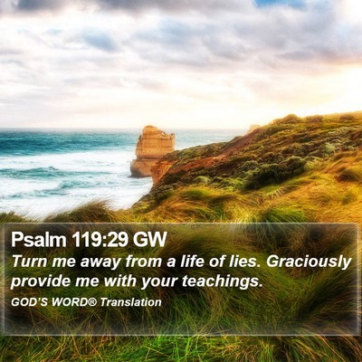 Psalm 119:29 GW Bible Verse Image