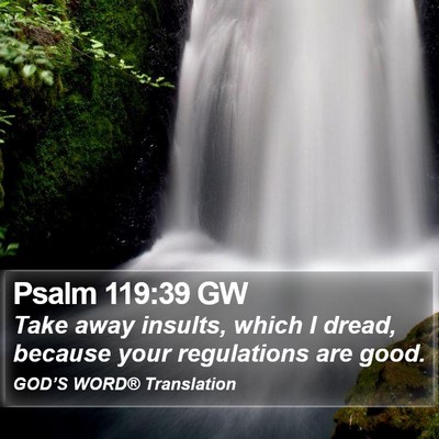 Psalm 119:39 GW Bible Verse Image