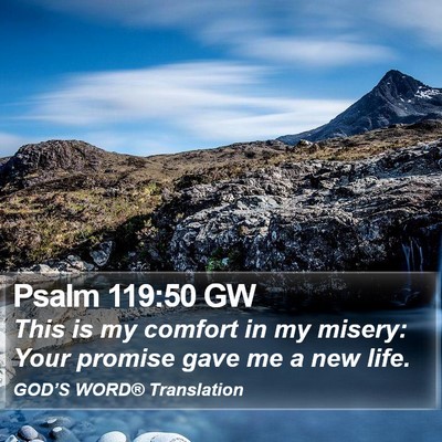 Psalm 119:50 GW Bible Verse Image