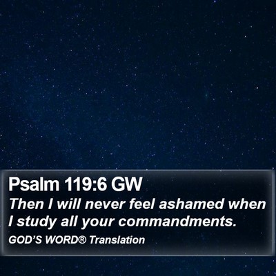 Psalm 119:6 GW Bible Verse Image