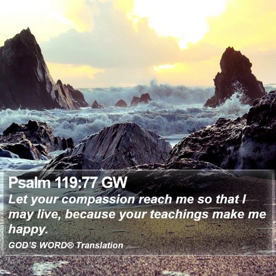 Psalm 119:77 GW Bible Verse Image