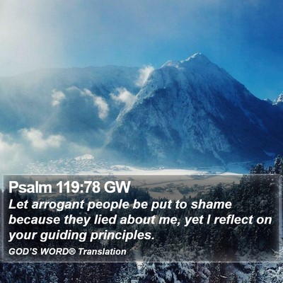 Psalm 119:78 GW Bible Verse Image