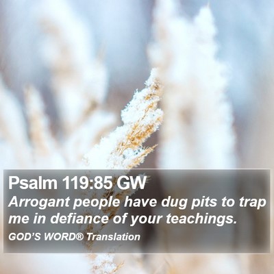 Psalm 119:85 GW Bible Verse Image