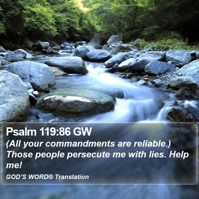 Psalm 119:86 GW Bible Verse Image