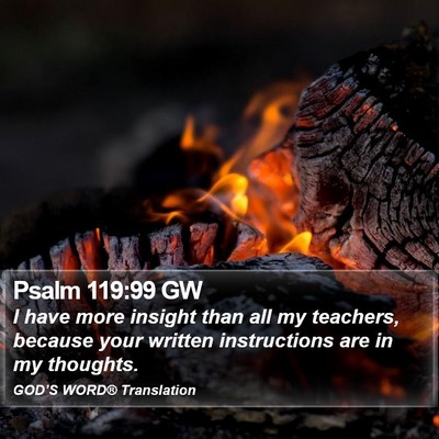 Psalm 119:99 GW Bible Verse Image