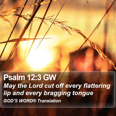 Psalm 12:3 GW Bible Verse Image