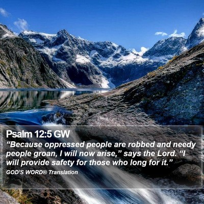 Psalm 12:5 GW Bible Verse Image