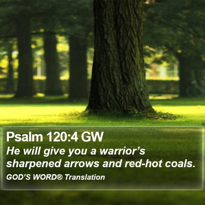 Psalm 120:4 GW Bible Verse Image