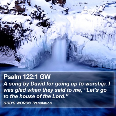Psalm 122:1 GW Bible Verse Image
