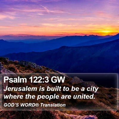 Psalm 122:3 GW Bible Verse Image
