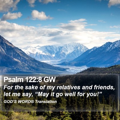 Psalm 122:8 GW Bible Verse Image