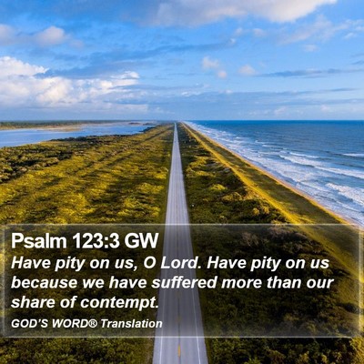 Psalm 123:3 GW Bible Verse Image