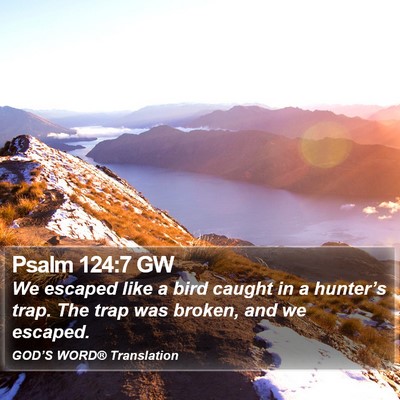 Psalm 124:7 GW Bible Verse Image
