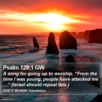 Psalm 129:1 GW Bible Verse Image