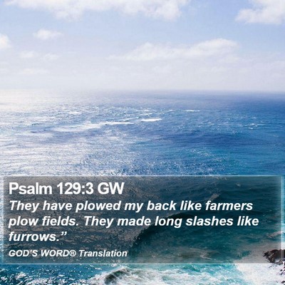 Psalm 129:3 GW Bible Verse Image
