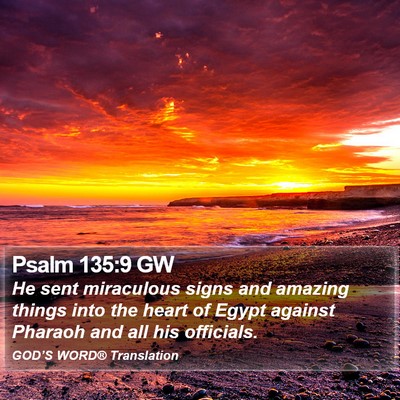 Psalm 135:9 GW Bible Verse Image