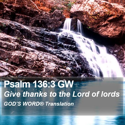 Psalm 136:3 GW Bible Verse Image