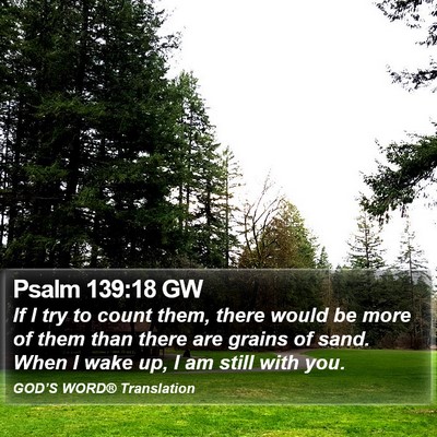 Psalm 139:18 GW Bible Verse Image