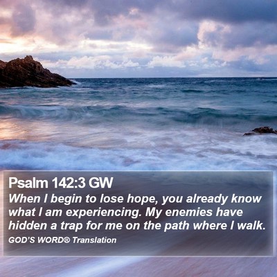 Psalm 142:3 GW Bible Verse Image