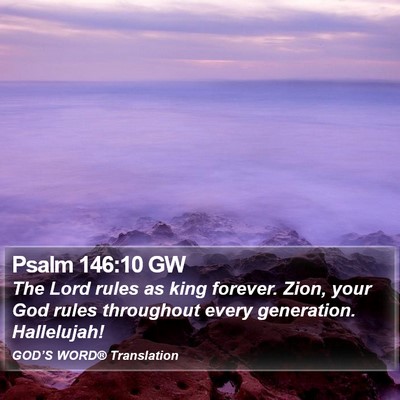 Psalm 146:10 GW Bible Verse Image