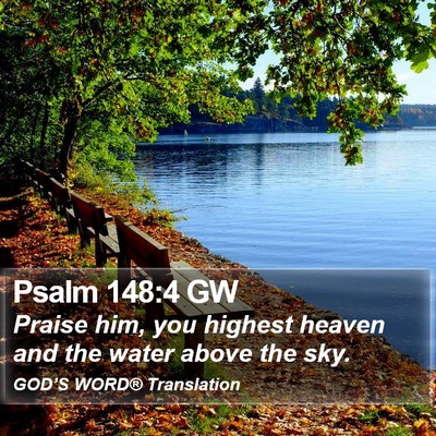 Psalm 148:4 GW Bible Verse Image