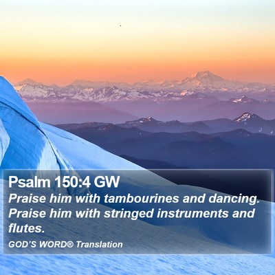 Psalm 150:4 GW Bible Verse Image