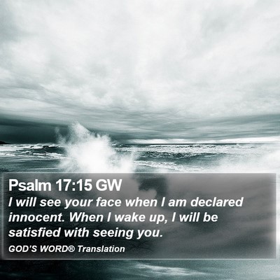 Psalm 17:15 GW Bible Verse Image