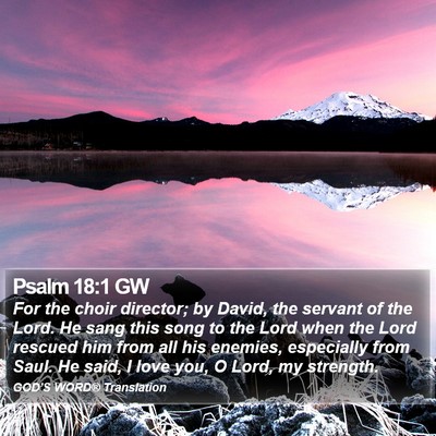 Psalm 18:1 GW Bible Verse Image
