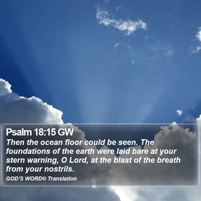 Psalm 18:15 GW Bible Verse Image