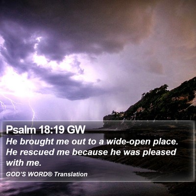 Psalm 18:19 GW Bible Verse Image